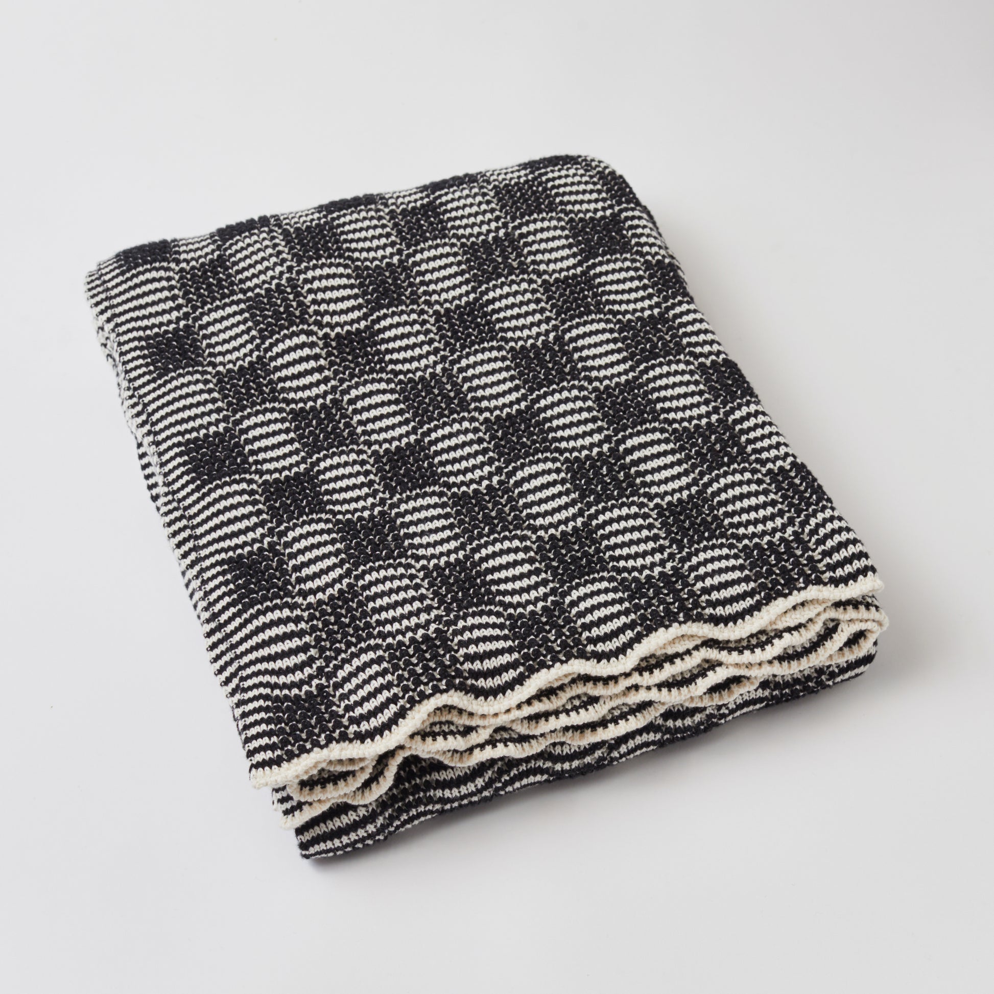 Black Classic Pop Cotton Throw Blanket