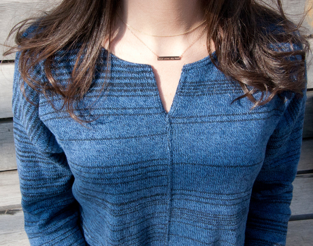 Denim/Black Everyday Sweater