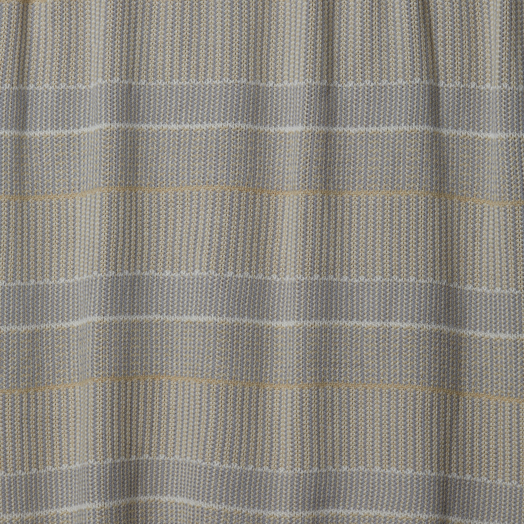 Natural/Tan Lofty Stripe Cotton Throw Blanket