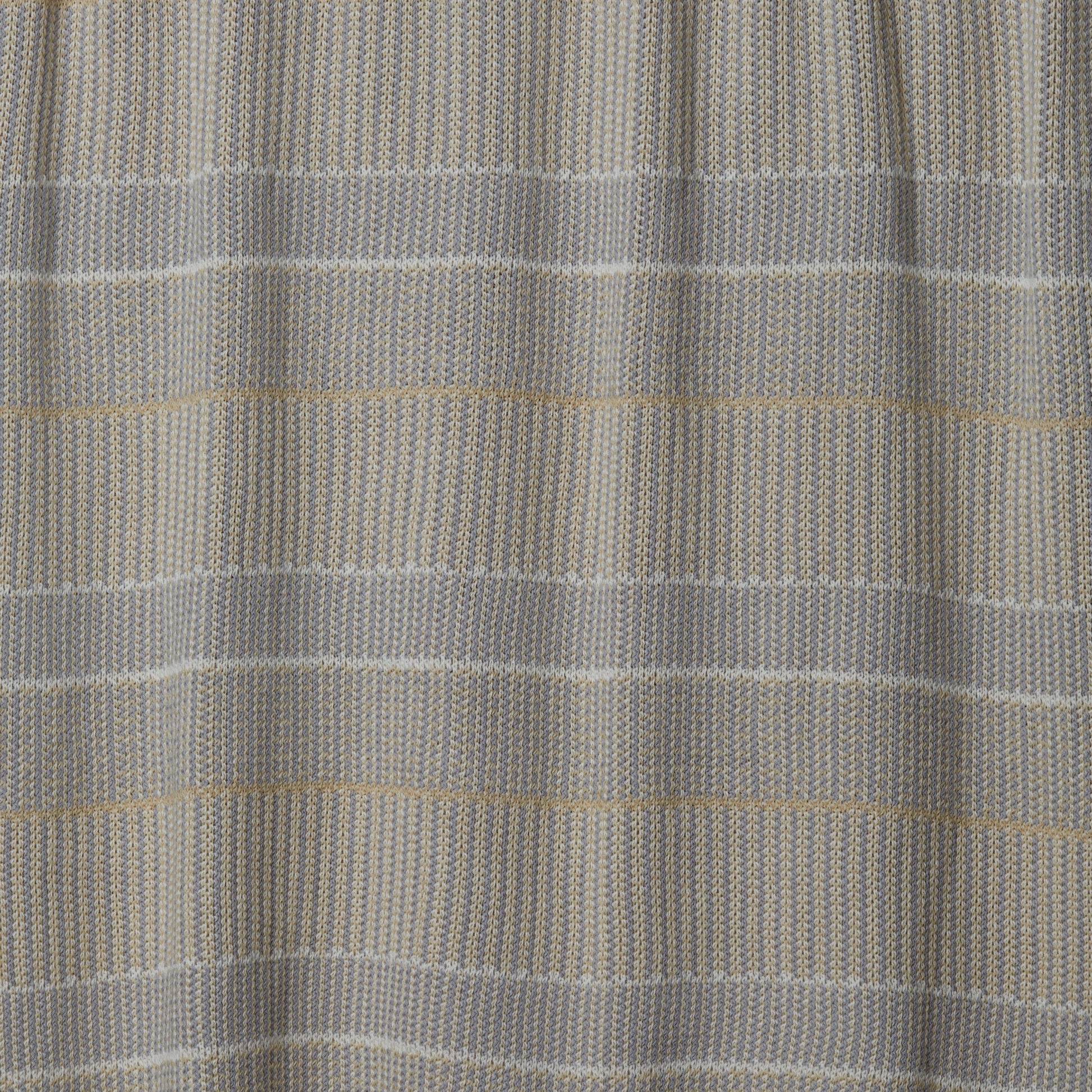 Natural/Tan Lofty Stripe Cotton Throw Blanket