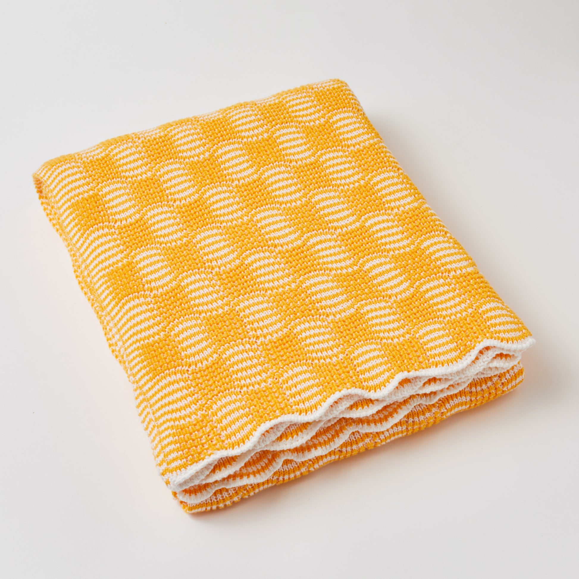 Classic Pop Cotton Throw Blanket Yellow Combo image 0