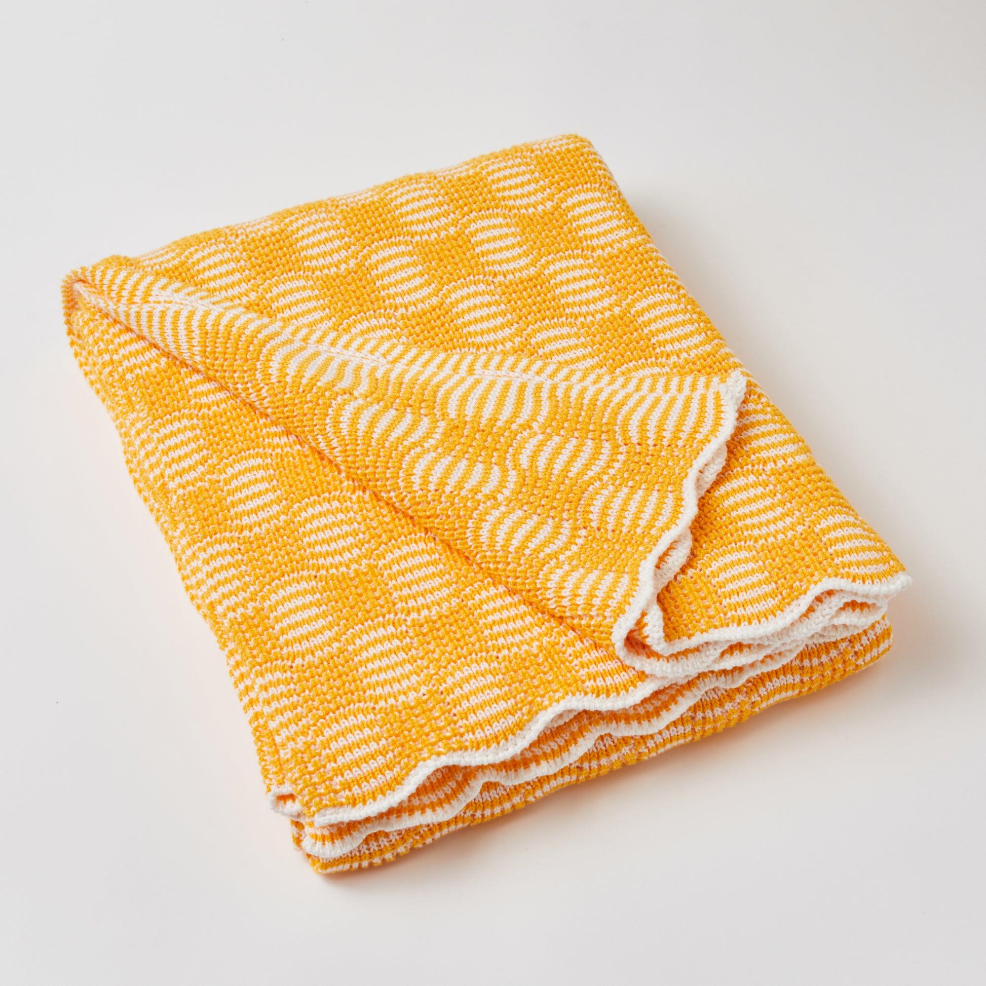 Classic Pop Cotton Throw Blanket Yellow Combo image 2