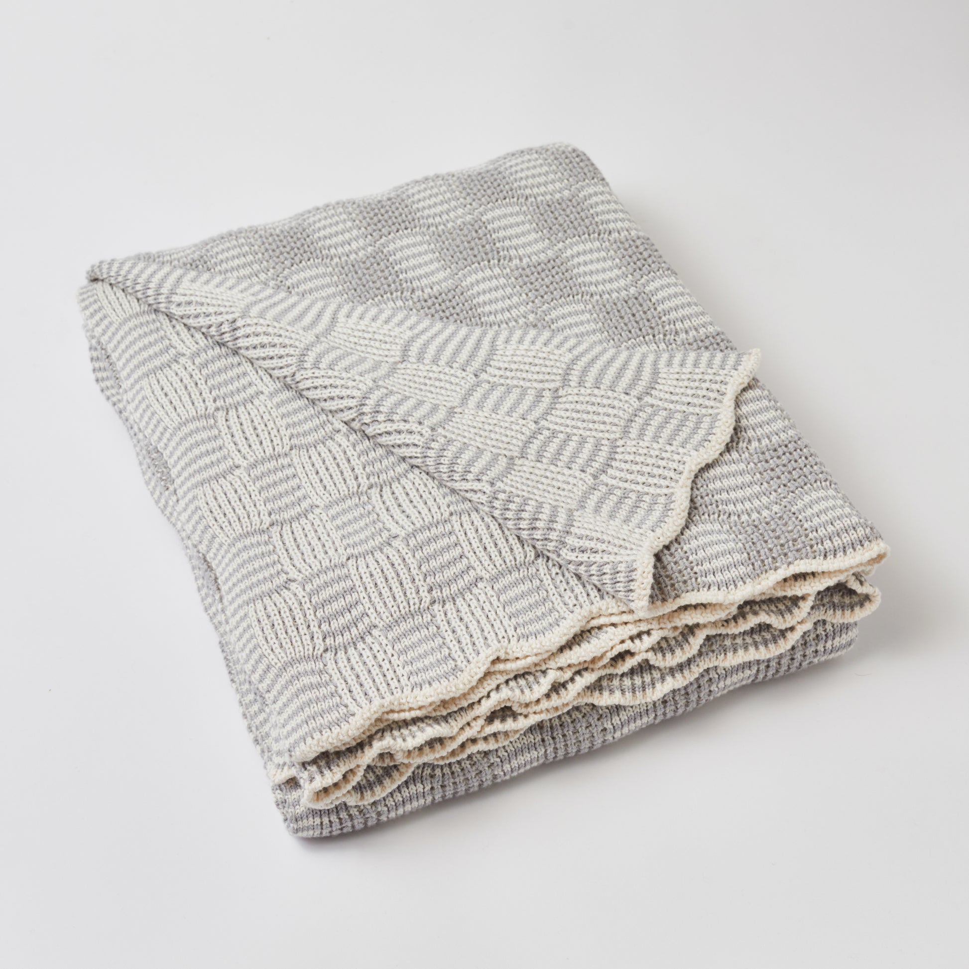 Grey Classic Pop Cotton Throw Blanket