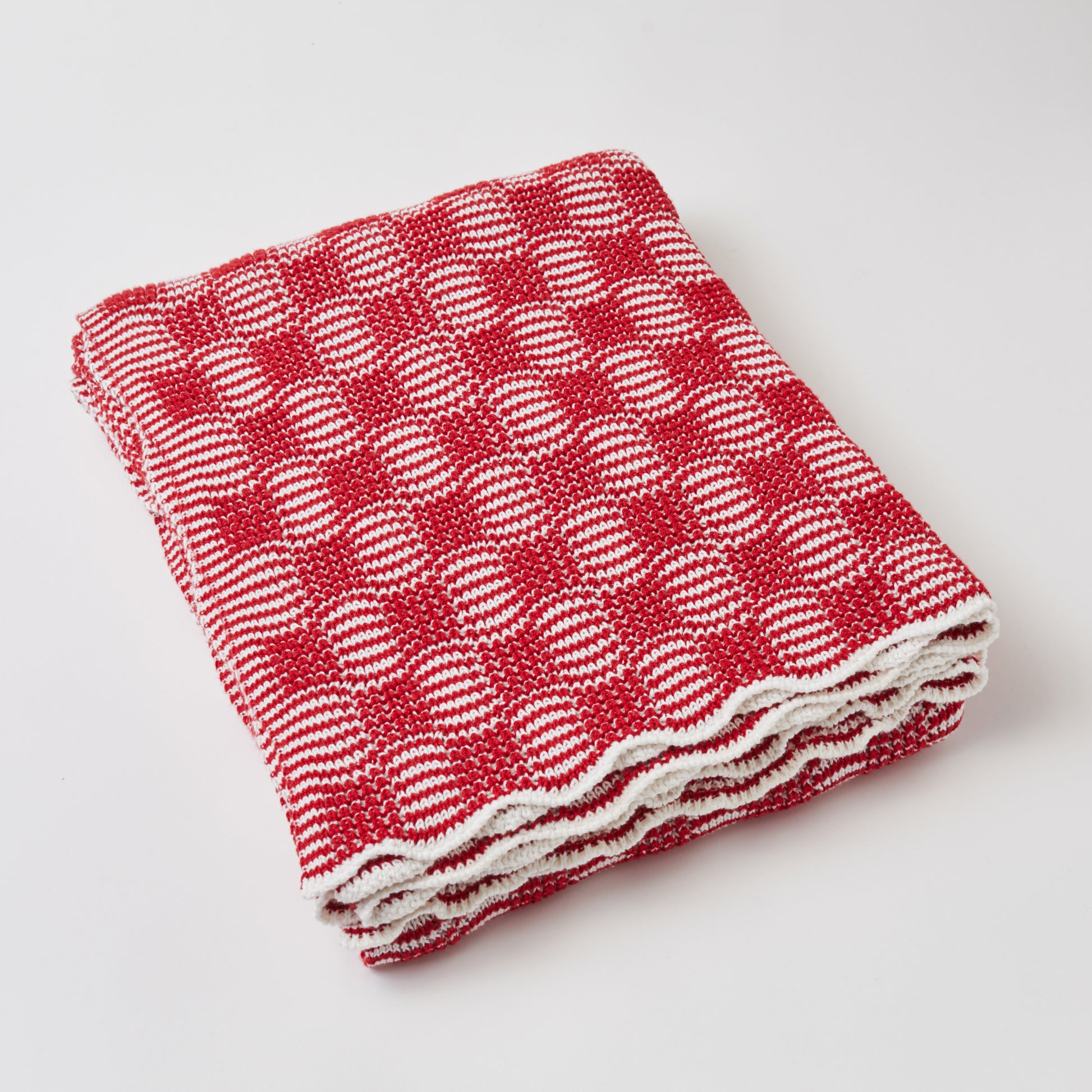 Red Blue Classic Pop Cotton Throw Blanket