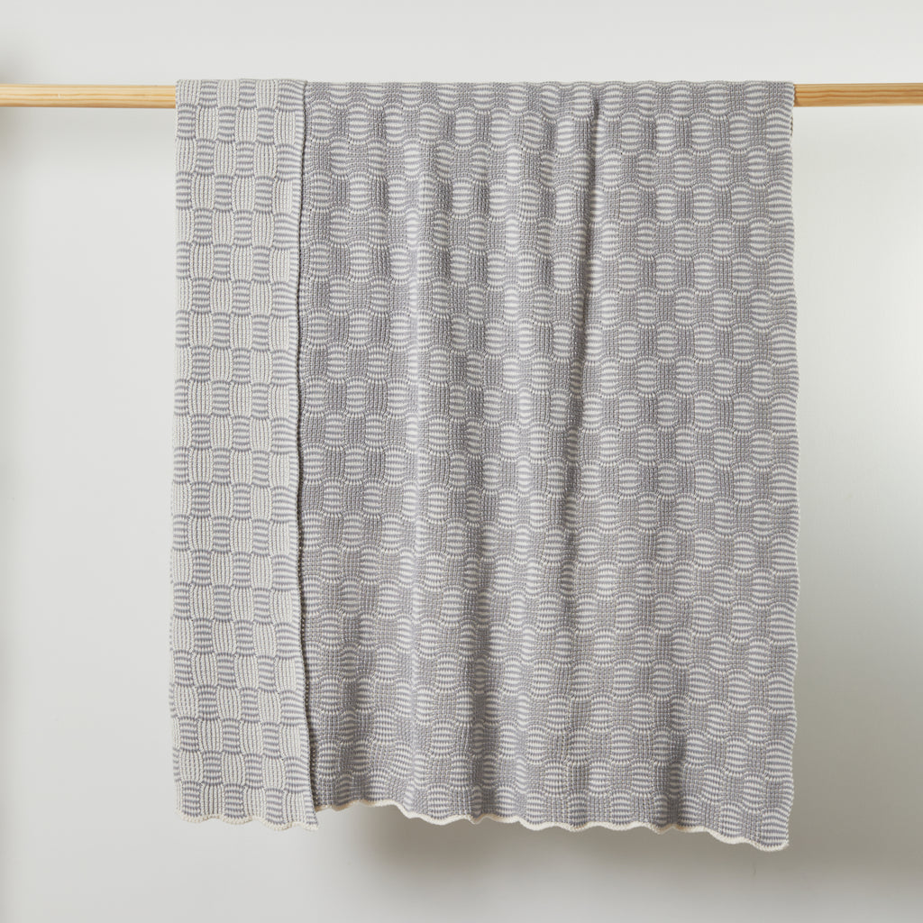 Grey Classic Pop Cotton Throw Blanket