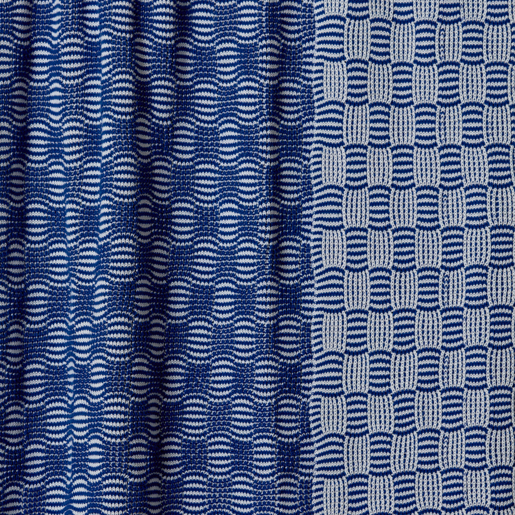 Royal Blue Classic Pop Cotton Throw Blanket
