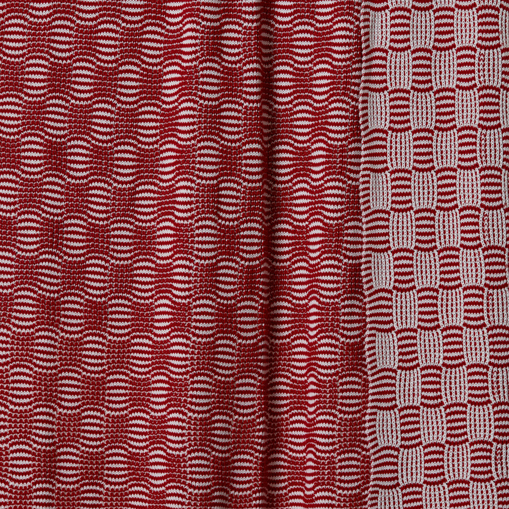 Red Blue Classic Pop Cotton Throw Blanket