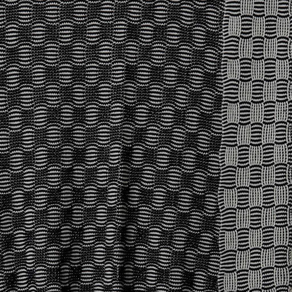 Black Classic Pop Cotton Throw Blanket