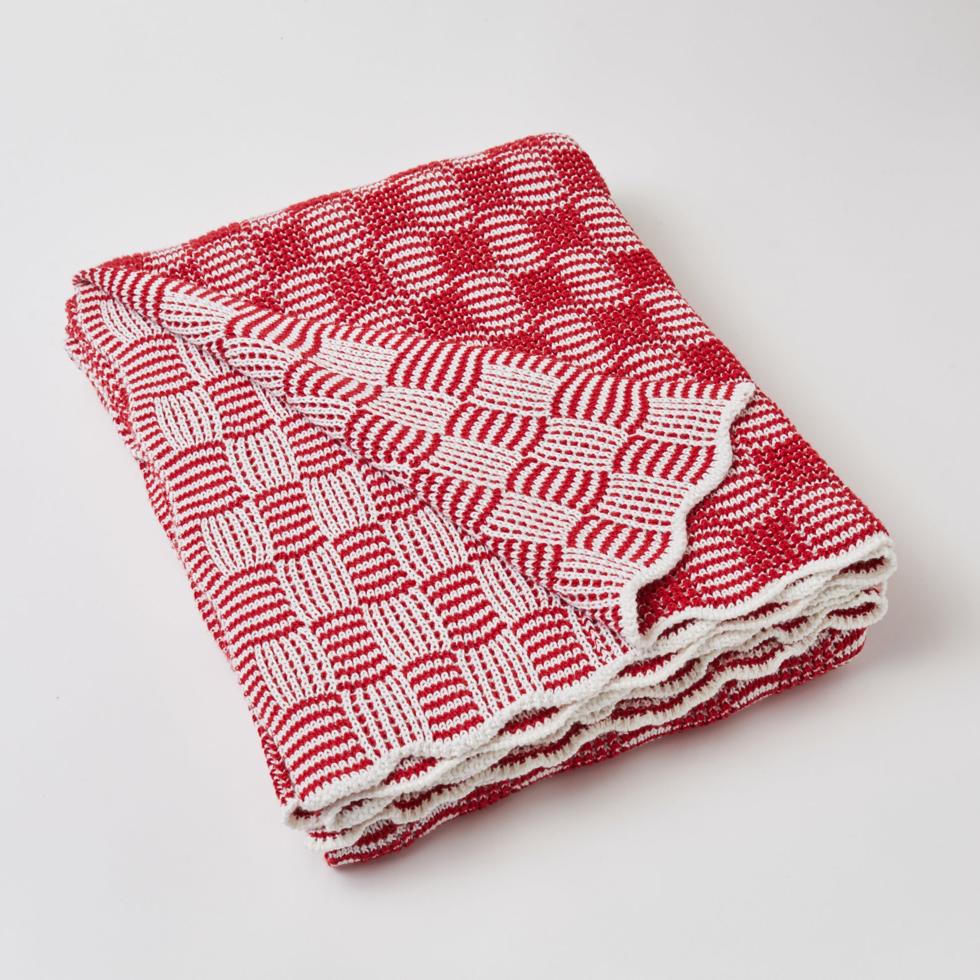 Red Blue Classic Pop Cotton Throw Blanket