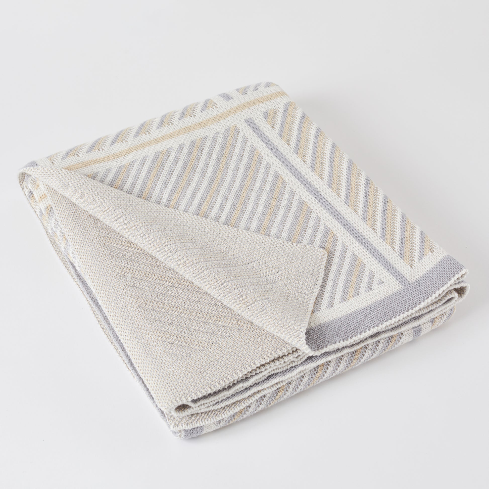 Light Grey Combo Classic Crossings Cotton Throw