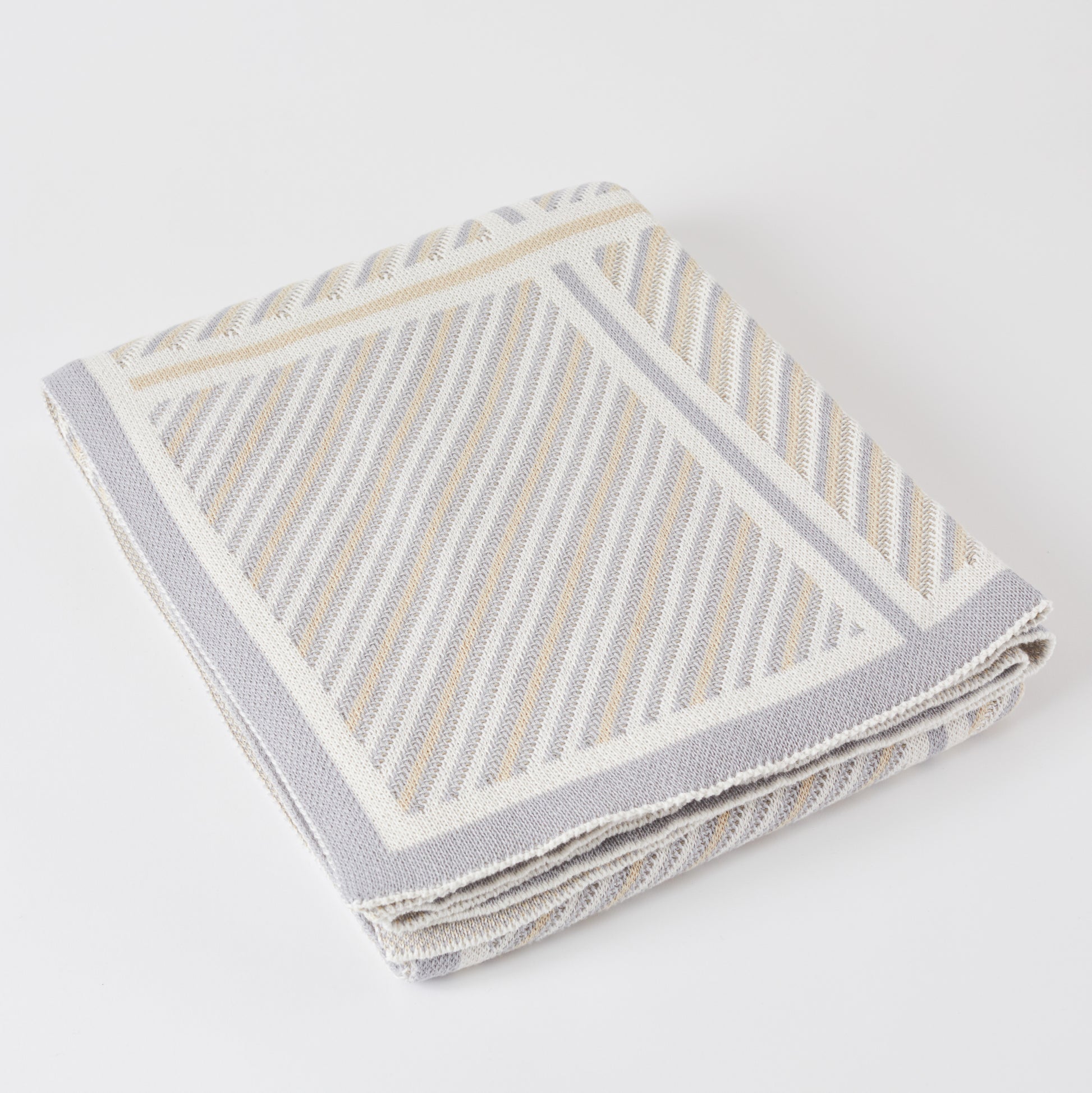 Light Grey Combo Classic Crossings Cotton Throw
