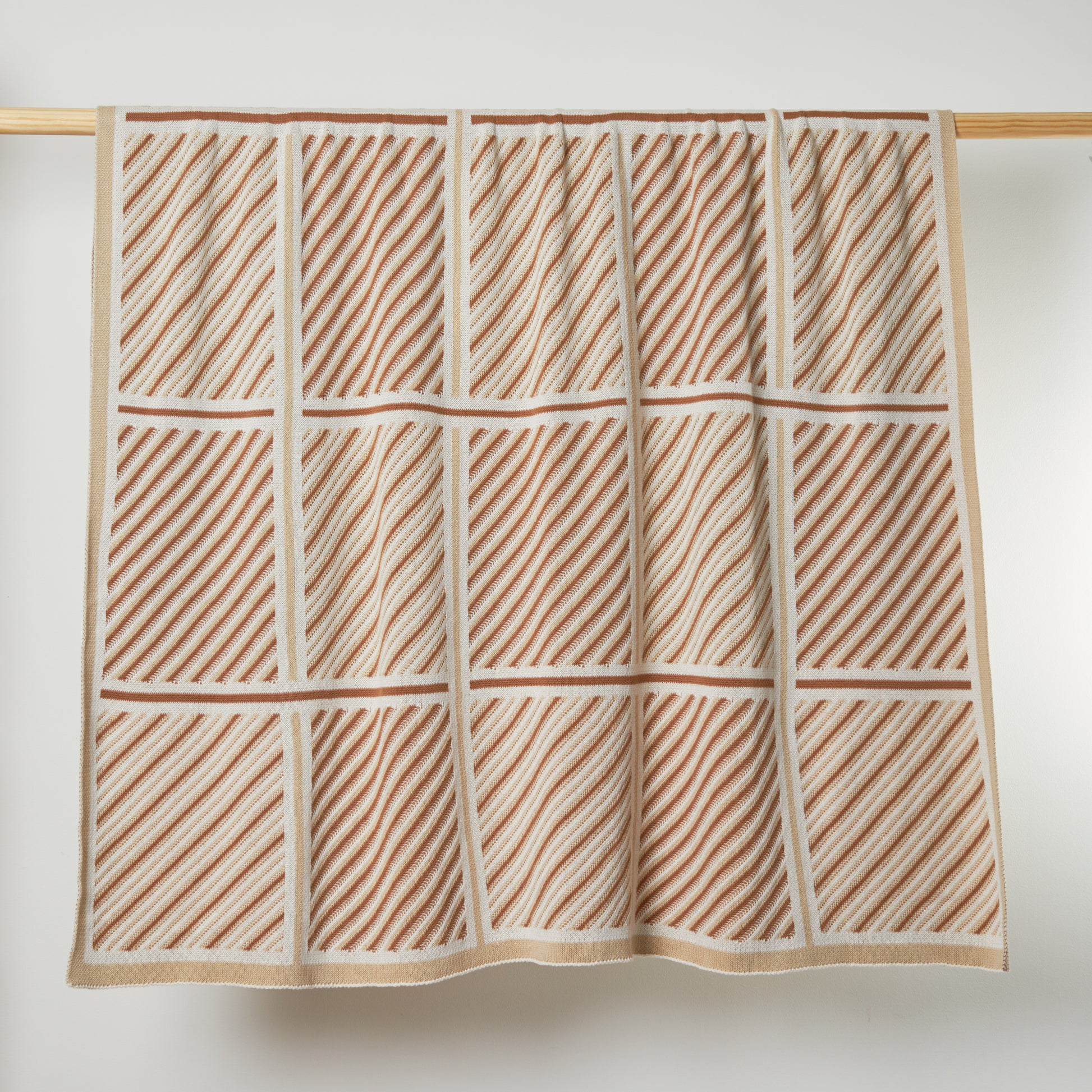 Russet Combo Classic Crossings Cotton Throw Blanket