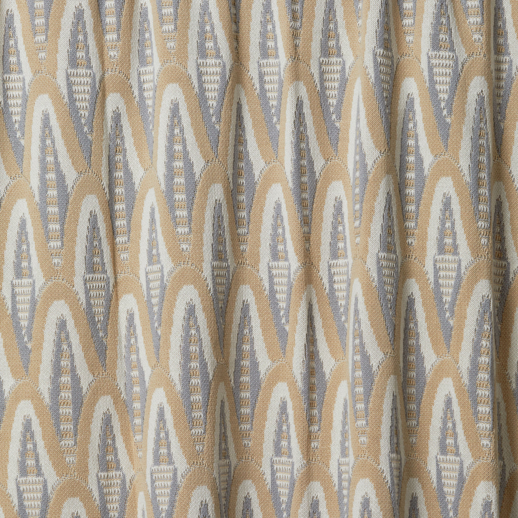 Grey/Tan Deco Skyscraper Cotton Throw Blanket