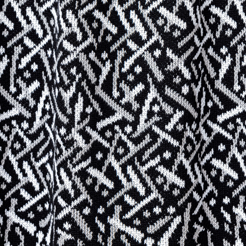Black Combo Stardust Cotton Throw Blanket