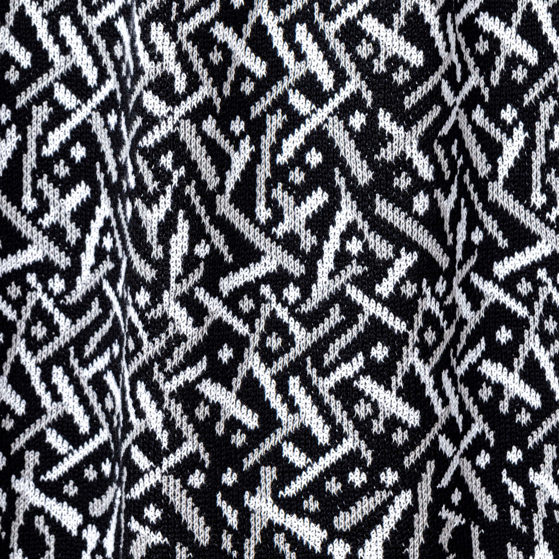 Black Combo Stardust Cotton Throw Blanket