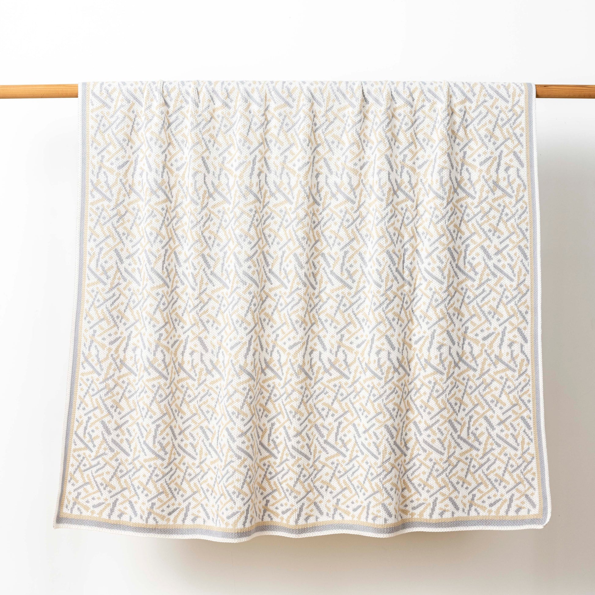 Tan Combo Stardust Cotton Throw Blanket