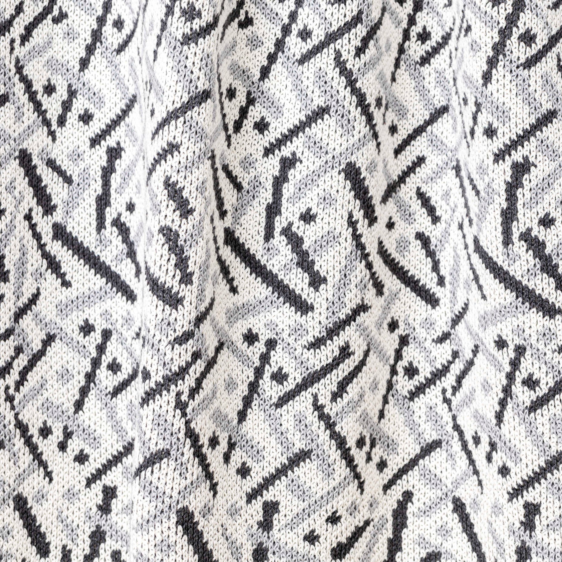 Grey Combo Stardust Cotton Throw Blanket