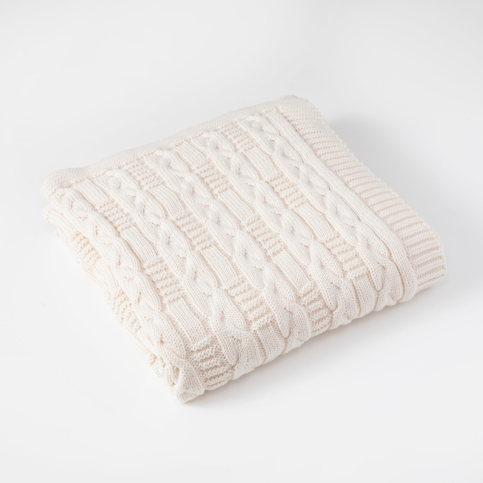 Natural Mini Braids Baby Blanket