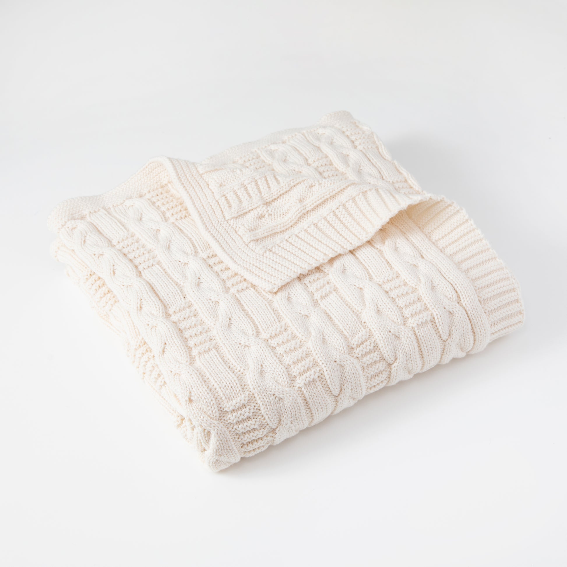 Natural Mini Braids Baby Blanket
