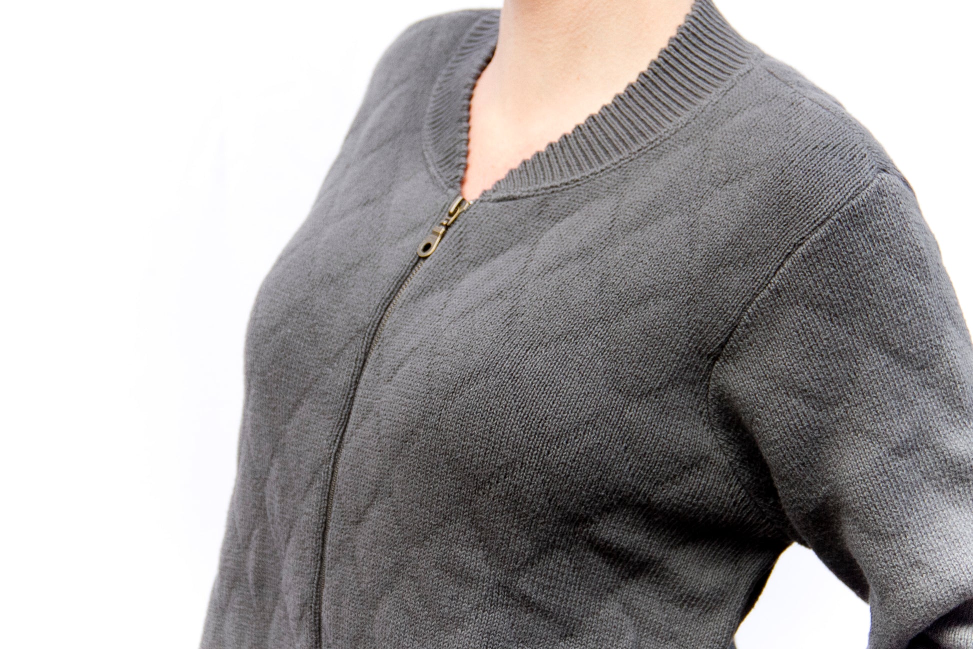 Storm Quilted Zipper Cardigan (Originally $139.99)