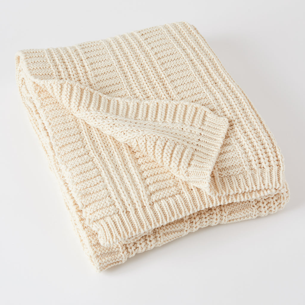 Modern Vertical Stripe Throw Blanket