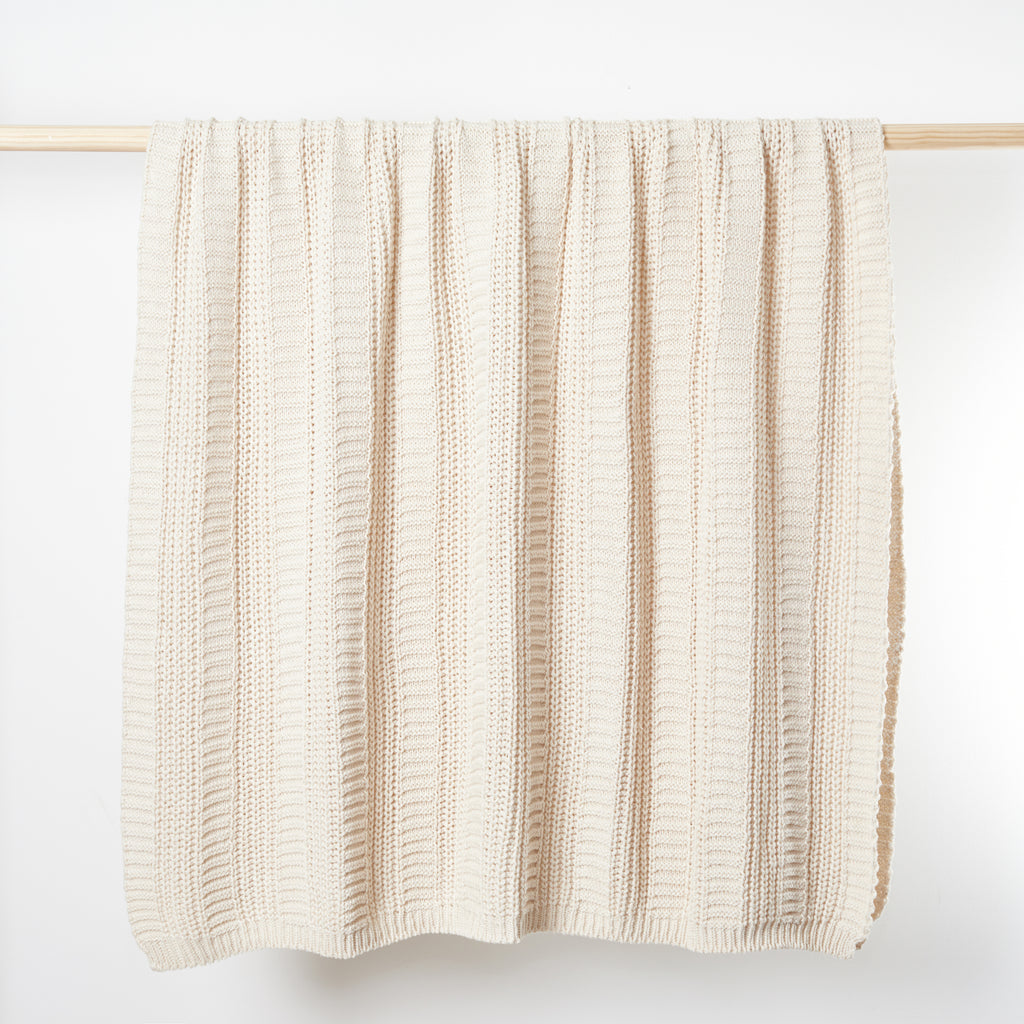 Modern Vertical Stripe Throw Blanket