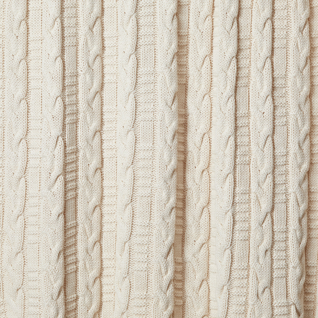Braided Chunky Cable Throw Blanket