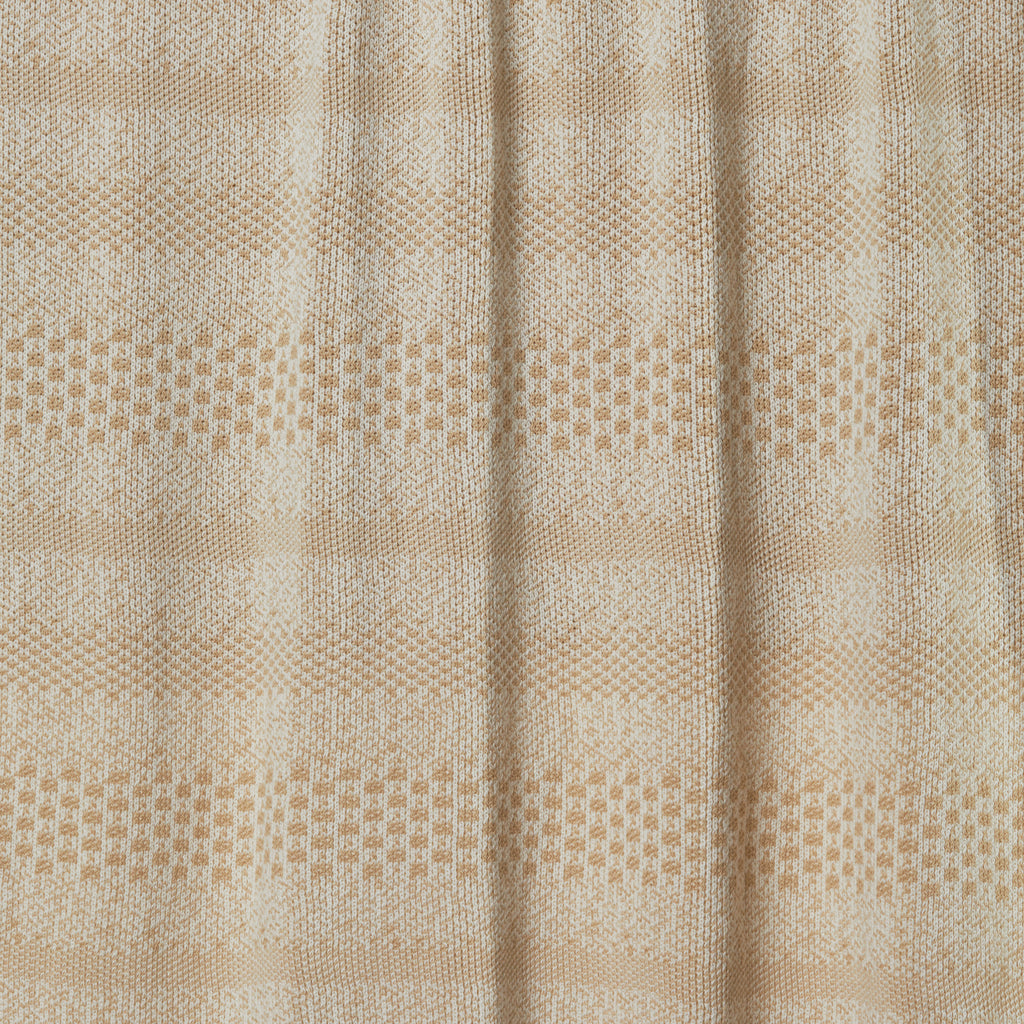 Tan Pixels Throw Blanket