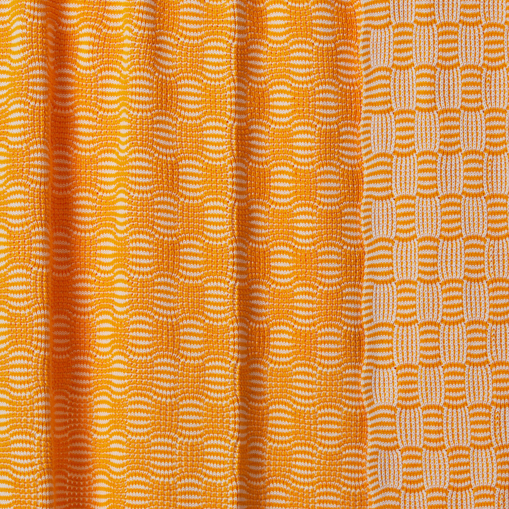 Classic Pop Cotton Throw Blanket Yellow Combo image 4