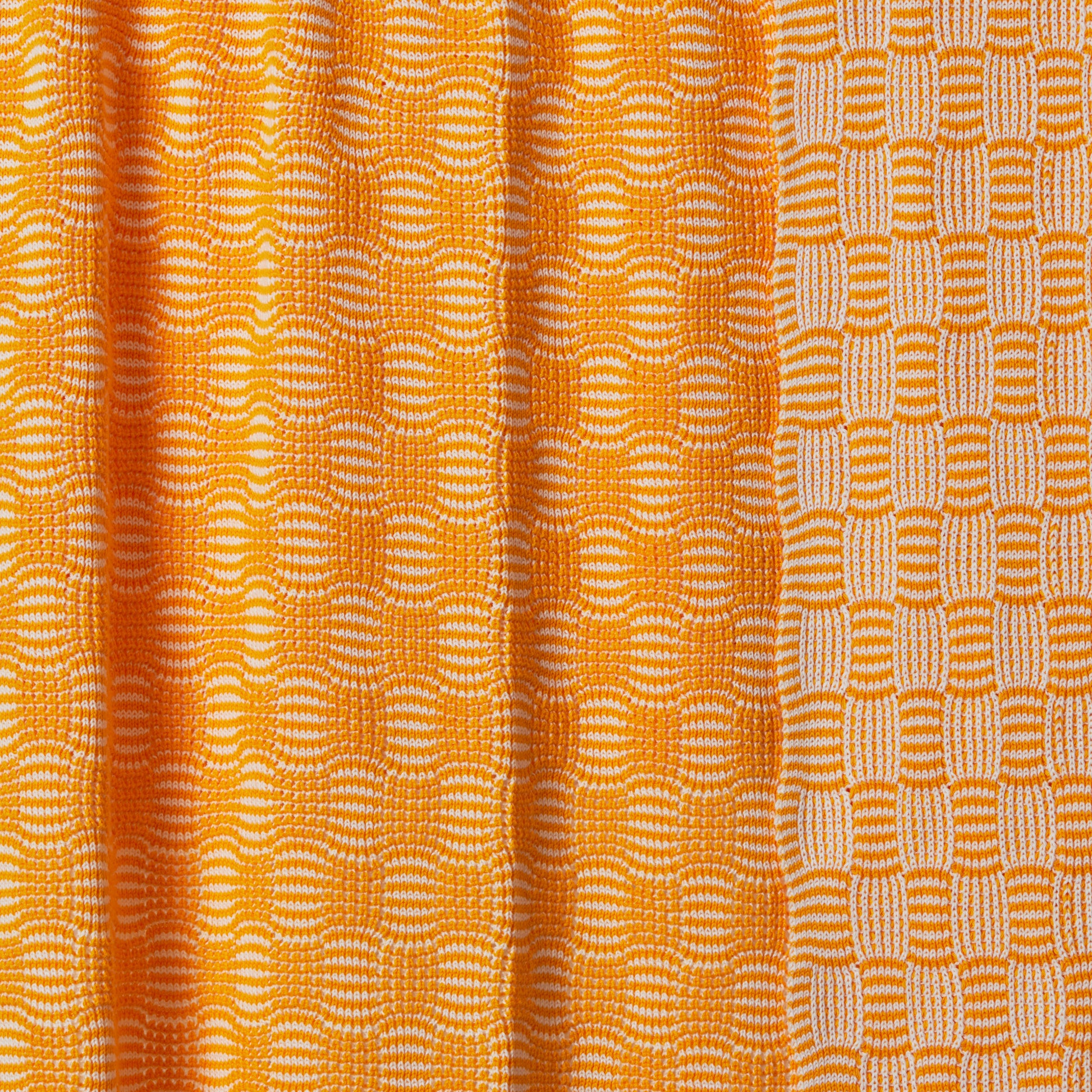 Classic Pop Cotton Throw Blanket Yellow Combo image 4