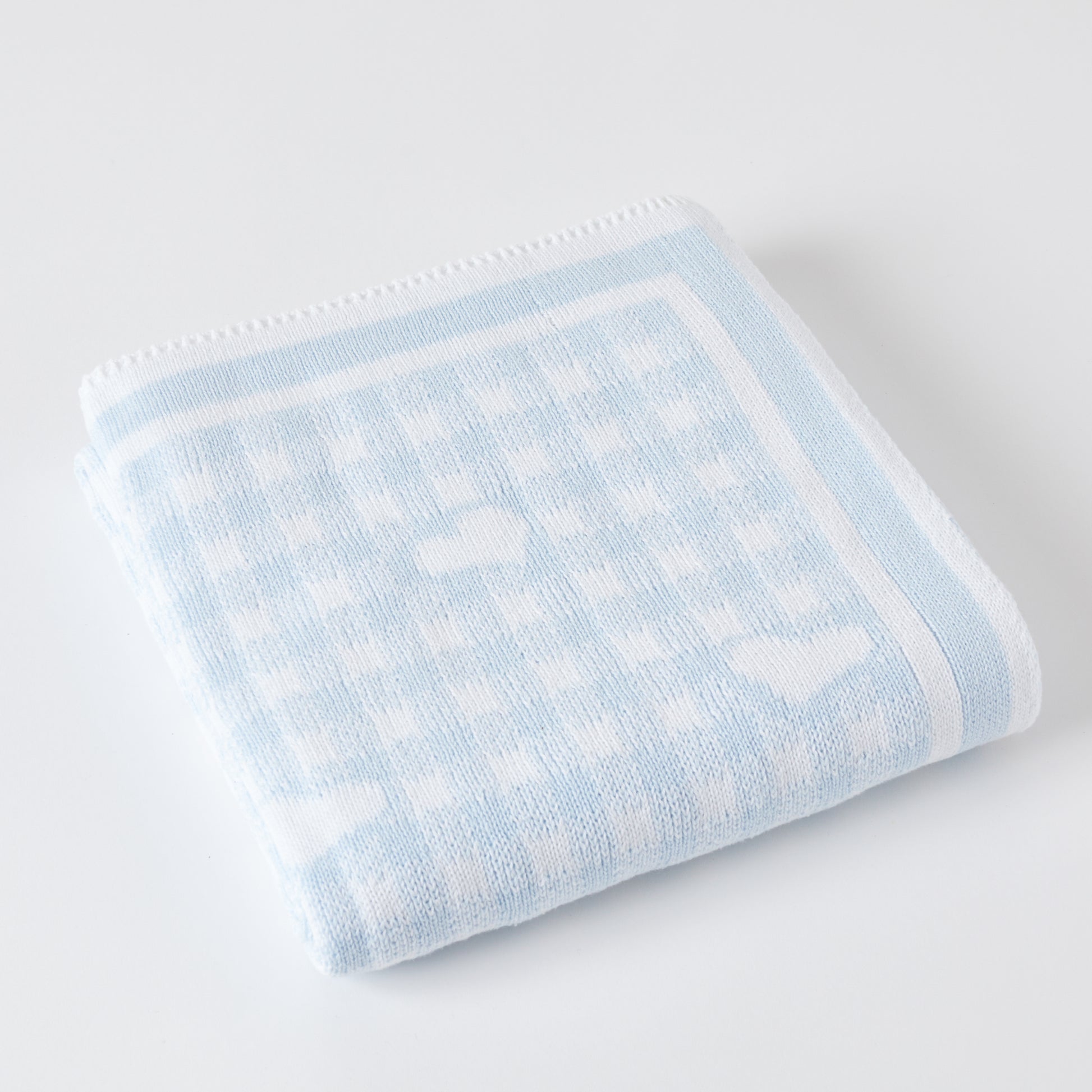 Gingham and Hearts Reversible Baby Blanket image 0